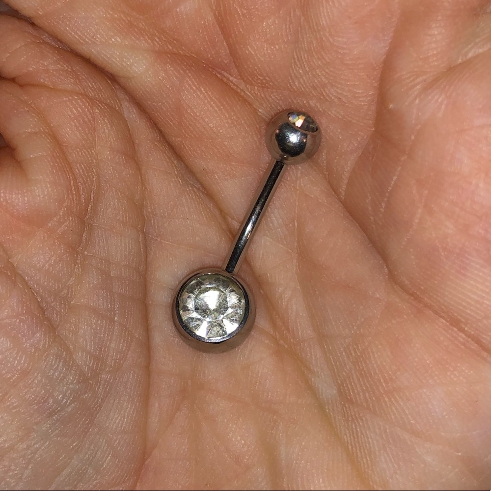 April birthstone belly ring. Sanitized!